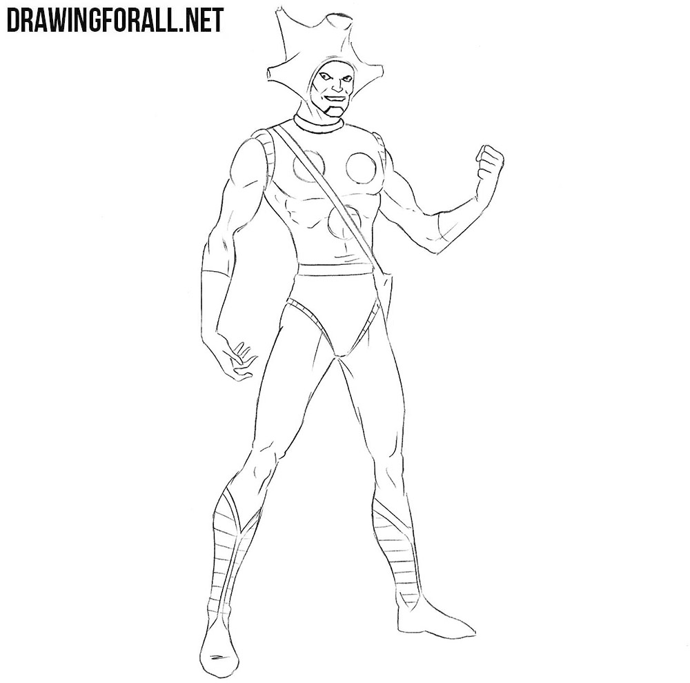 Changeling from Marvel drawing tutorial