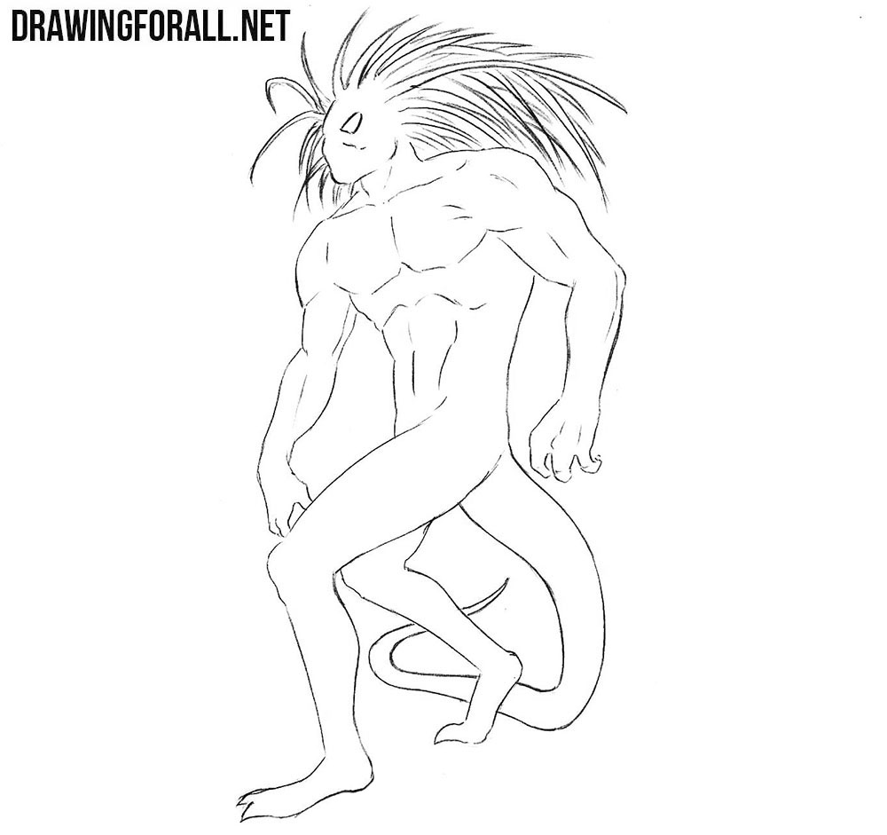 How to draw Blackheart from Marvel