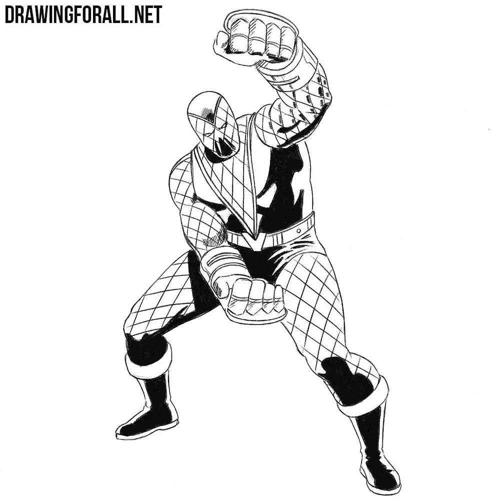 How to draw Shocker from Marvel