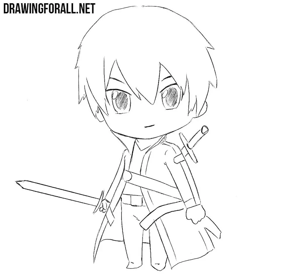 How to draw chibi Kirito