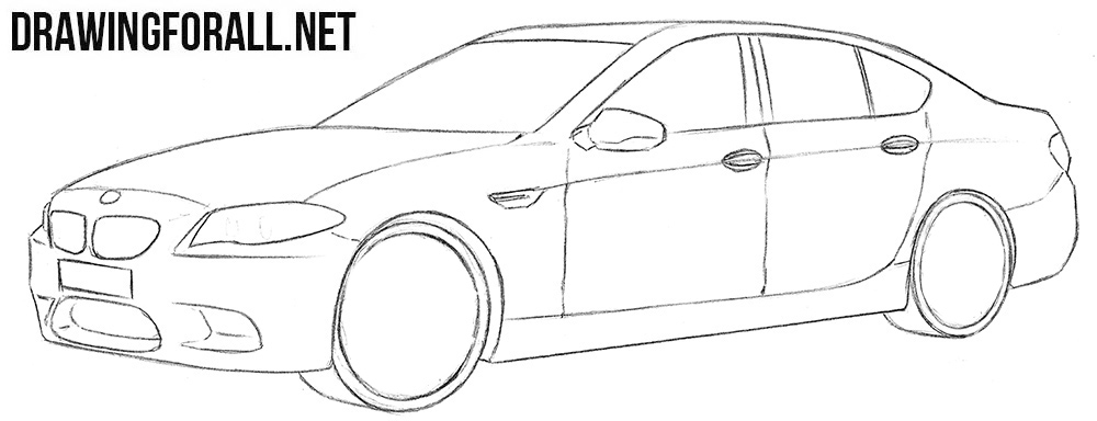 How to sketch a BMW M5