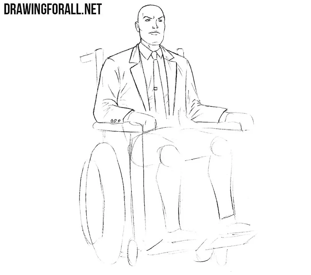 How to sketch professor xavier