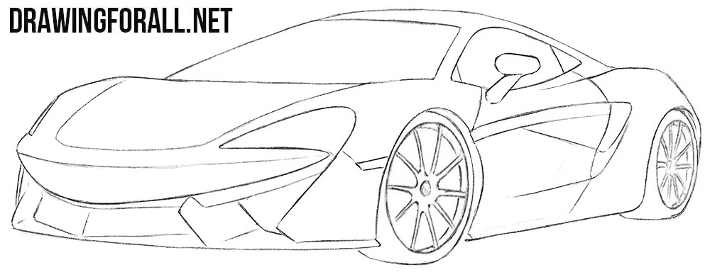 McLaren 570s drawing tutorial
