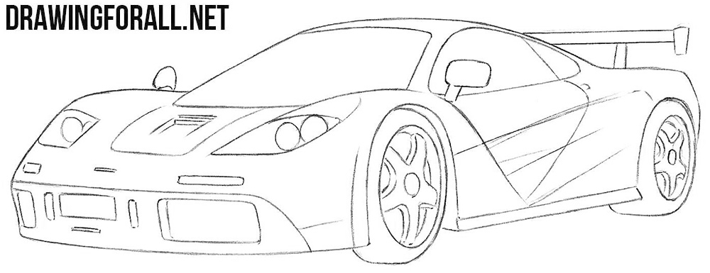 McLaren f1 drawing tutorial