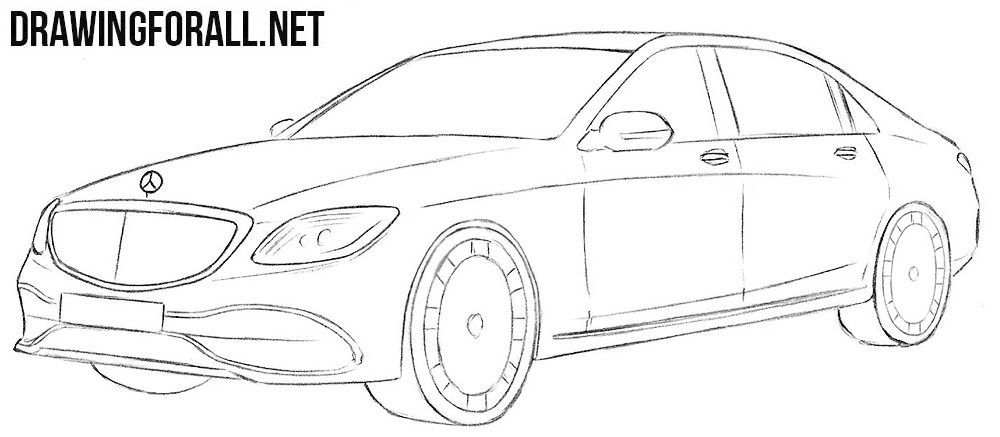 Mercedes-Maybach drawing tutorial