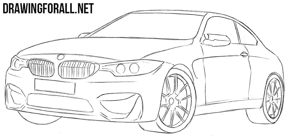 BMW M4 drawing tutorial