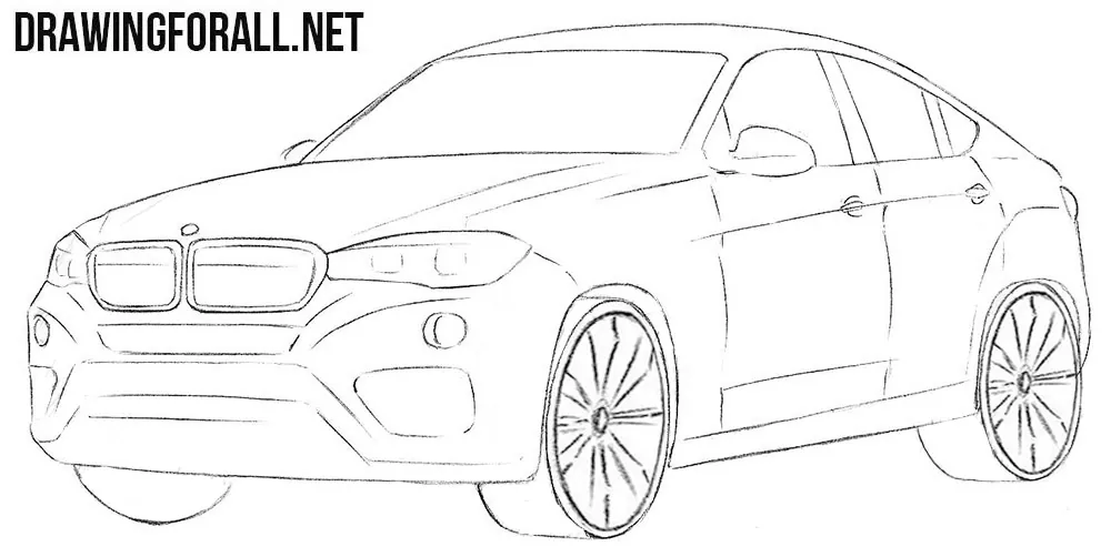 BMW X6 drawing