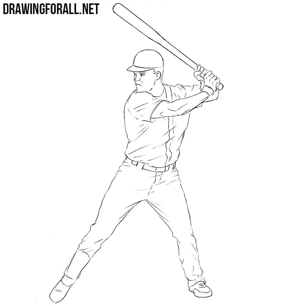 Baseball Player drawing