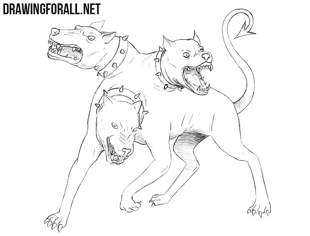 How to draw Cerberus