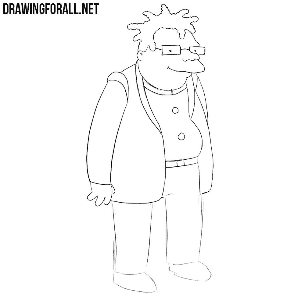 How to draw Hermes Conrad from futurama
