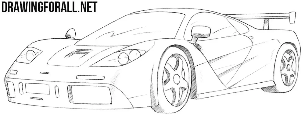 How to draw a McLaren f1