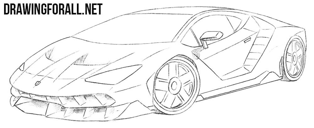 How to draw a race car