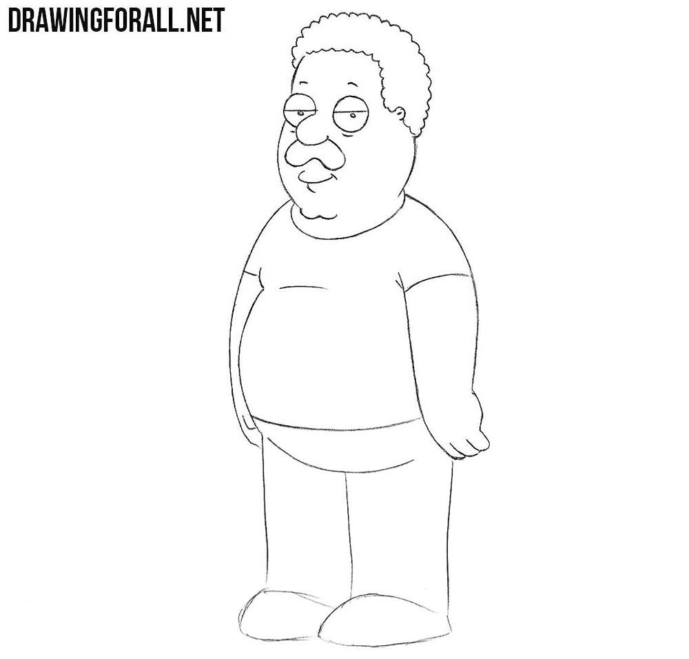 How to sketch Cleveland Brown