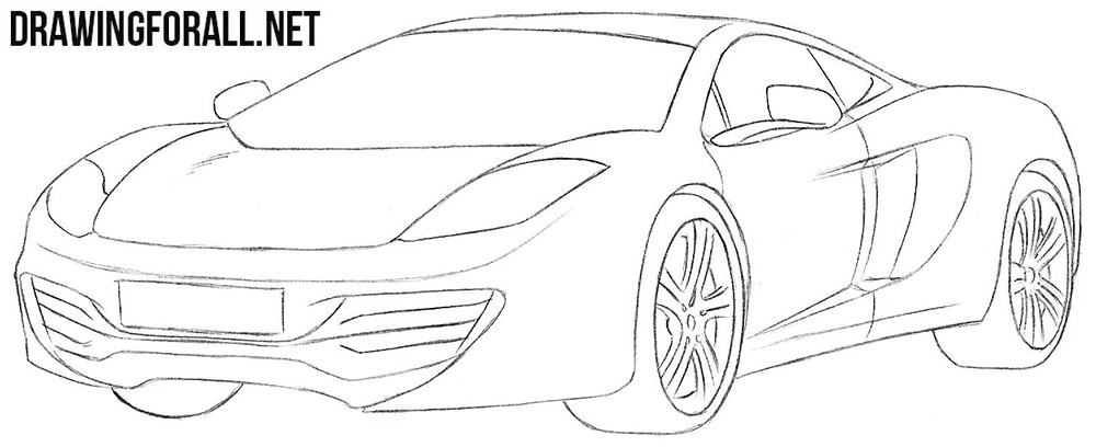 McLaren mp4 drawing tutorial