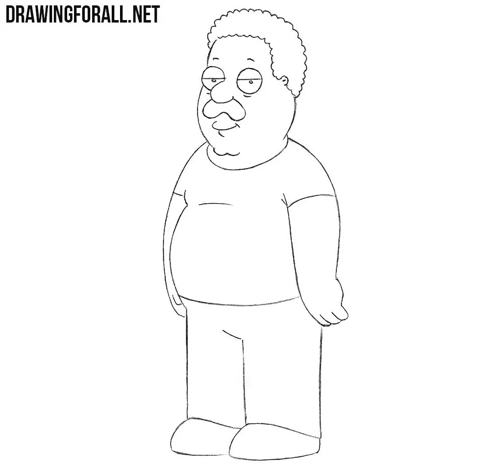 How to draw Cleveland Brown