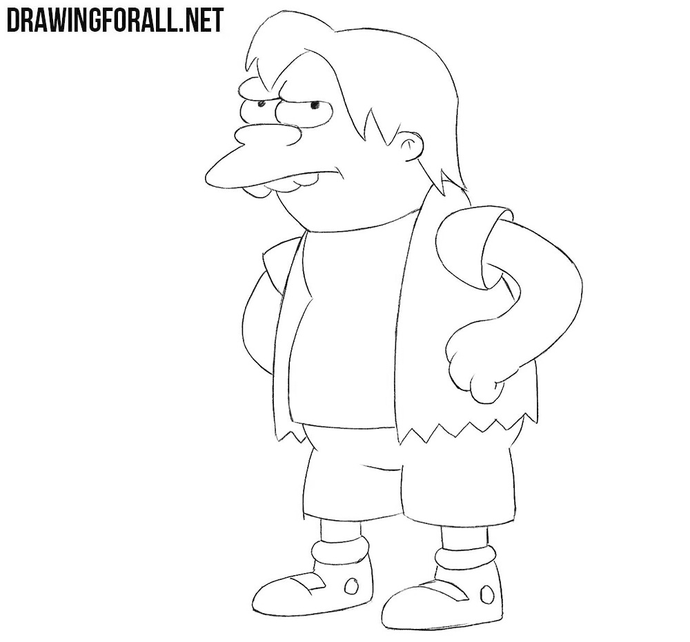 How to Draw Nelson the Simpsons