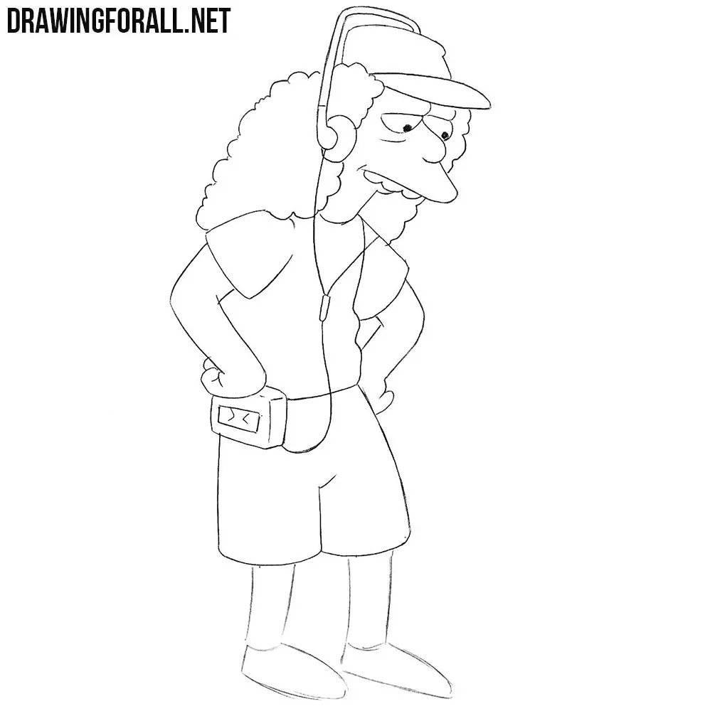 How to draw Otto Mann from the simpsons