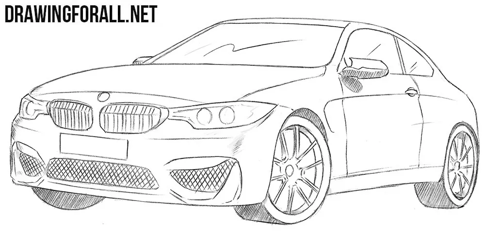How to draw a BMW M4