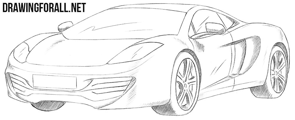 How to draw a McLaren mp4