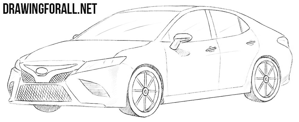 How to draw a Toyota