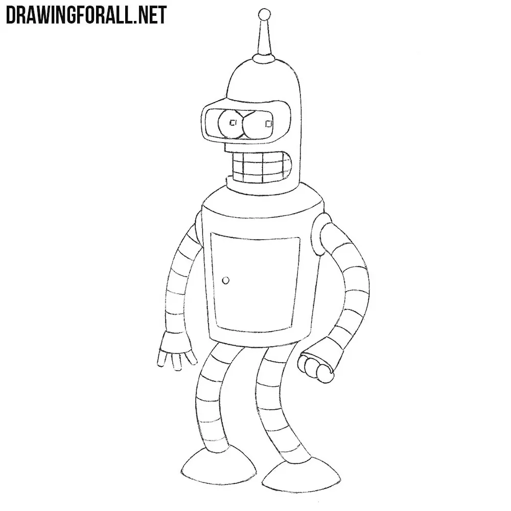 How to Draw Bender from Futurama