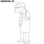 How to Draw Moe from the Simpsons