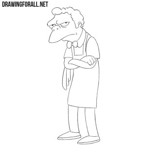 How to Draw Moe from the Simpsons