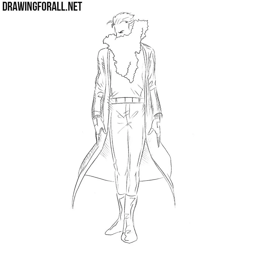 How to Draw Chamber from Marvel