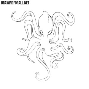 How to draw Kraken easy