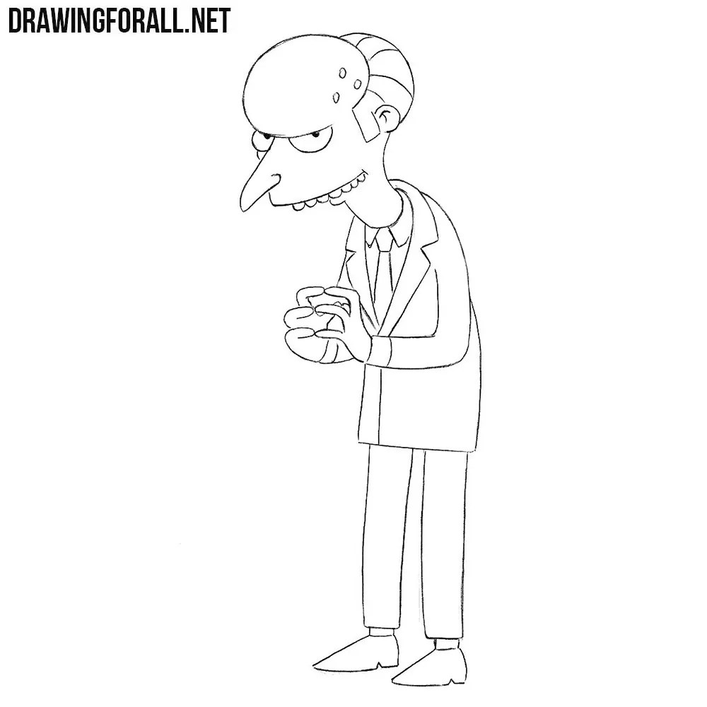 How to Draw Mr. Burns