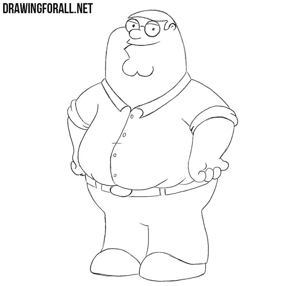 How to Draw Peter Griffin Step by Step