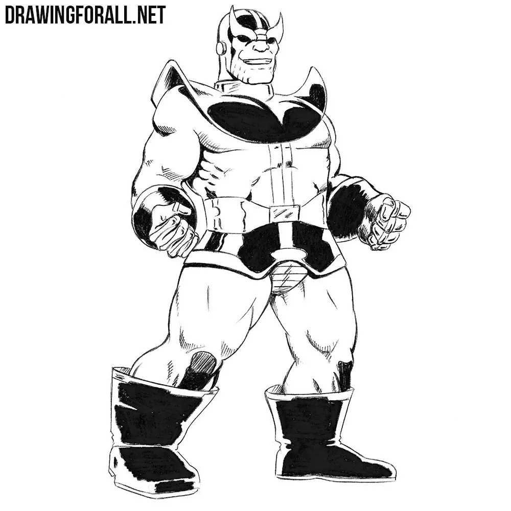 Amit Munda  Thanos sketch 