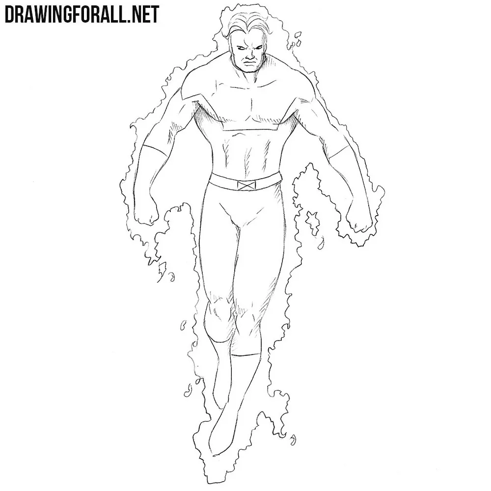 How to Draw Vulcan from Marvel