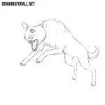 How to Draw the Black Shuck Dog