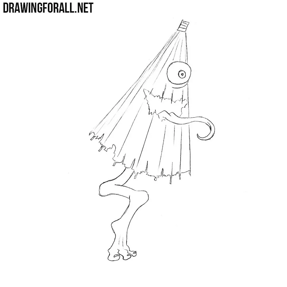 How to Draw a Kasa-Obake