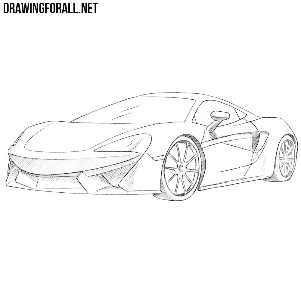 How to Draw a McLaren 570s