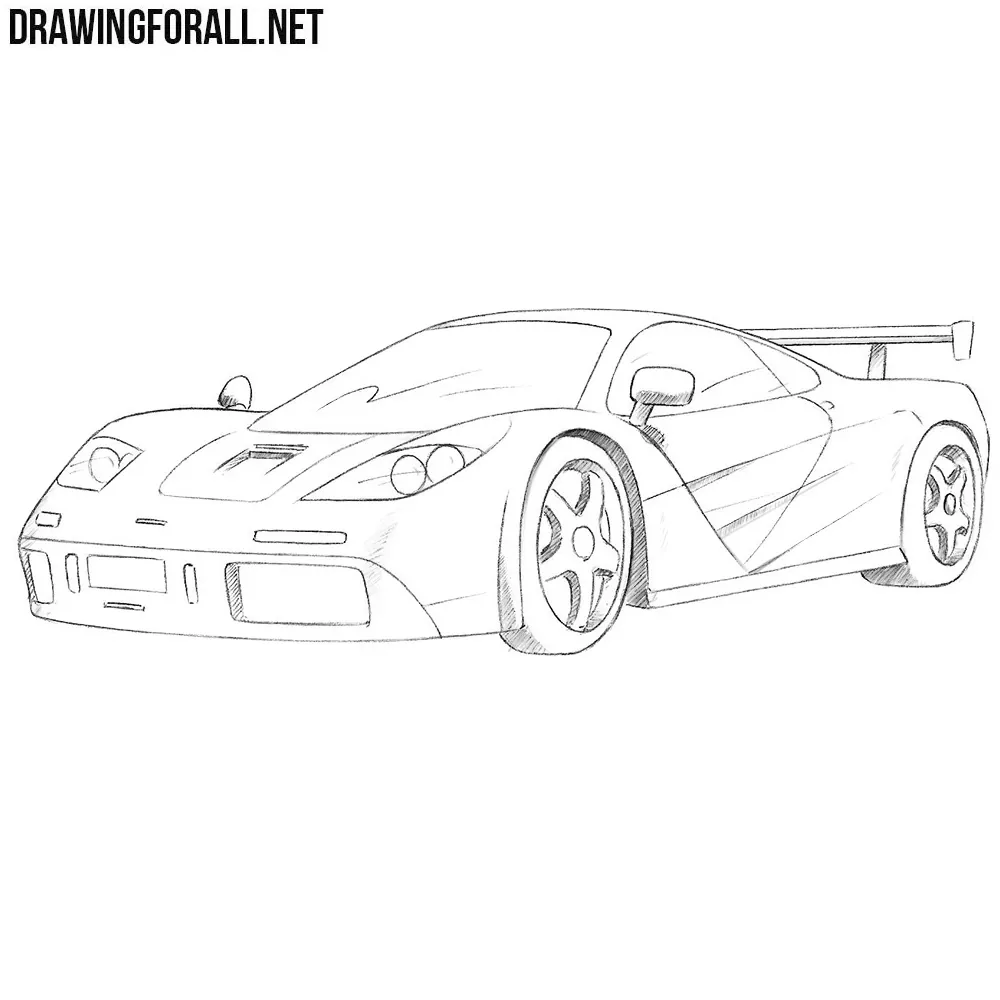 How to draw a McLaren f1