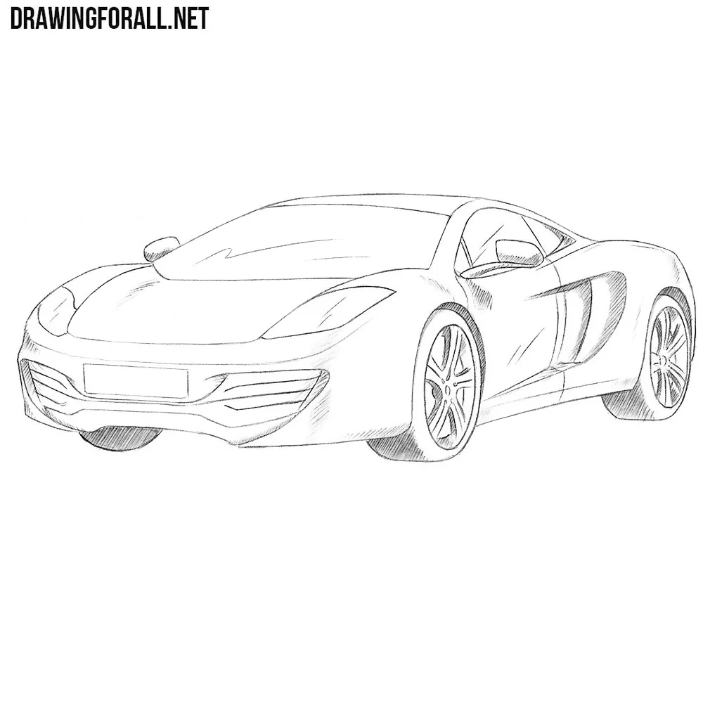 How to Draw a McLaren MP4-12C
