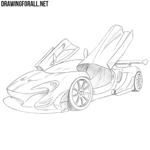 How to draw a McLaren p1 gtr