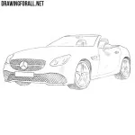 How to draw a Mercedes-Benz SLC