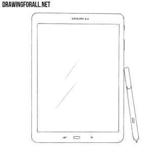 How to draw a Samsung Galaxy Tab