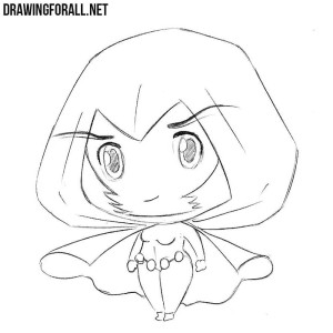 How to draw a chibi witch