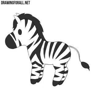 How to draw a chibi zebra