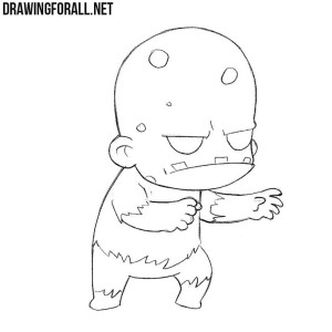 How to draw a chibi zombie