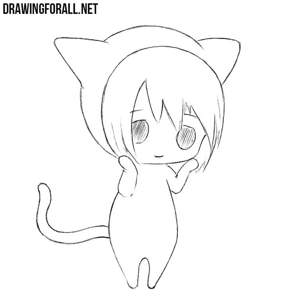 How to Draw a Cute Chibi Easy | Drawingforall.net