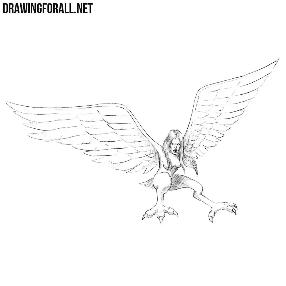 How to Draw a Harpy