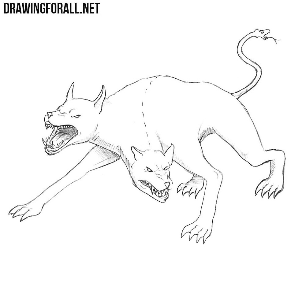 How to Draw a Monster Dog