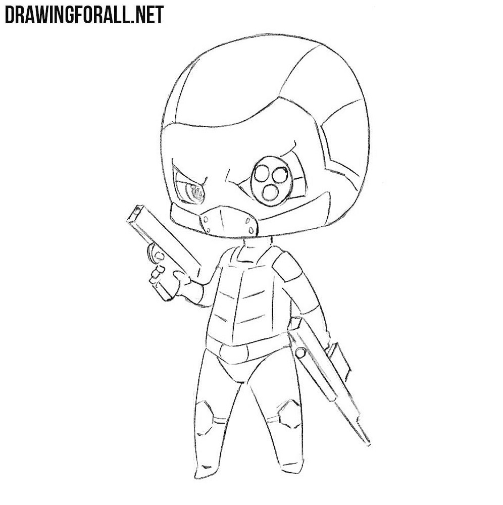 How to Draw Chibi Deadshot
