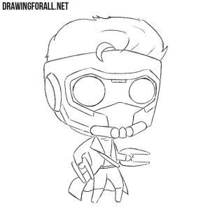 How to draw chibi Star Lord