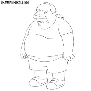 How to draw the Comic Book Guy
